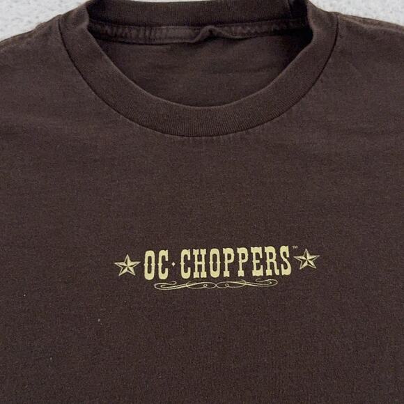 Vintage OC Choppers Shirt Mens L Motorcycle Rock Tavern NY 2004 Tee - Picture 4 of 9